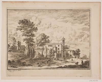 Un edificio monastico in un villaggio italiano da Frederik Laub