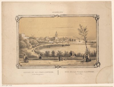 Vista di Arnhem (serie Gelderland) da Frederik Lodewijk Huygens