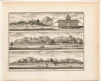 Tre fortezze ad Ambon da Frederik Ottens