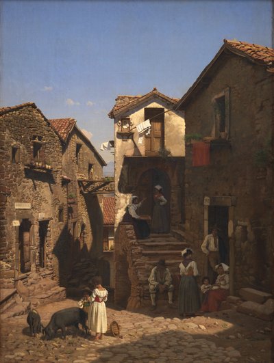Una strada a Gerano da Frederik Vermehren