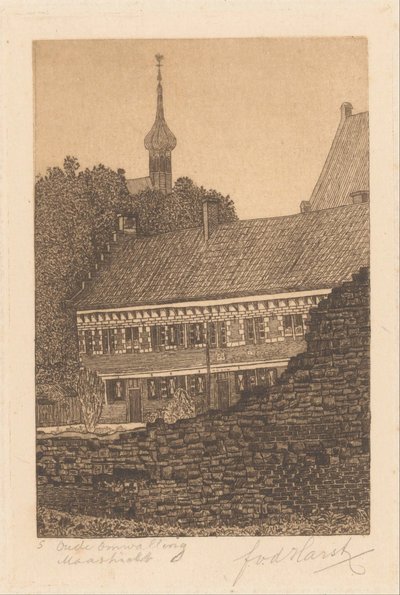 Vecchia cinta muraria, Maastricht da Frederik van der Harst (signed by artist)