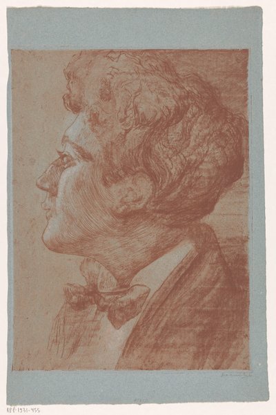 Ritratto di un uomo sconosciuto da Frederika Henriëtte Broeksmit (signed by artist)