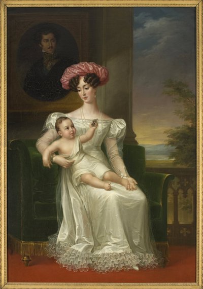 Ritratto di Giuseppina di Leuchtenberg, Regina di Svezia e Norvegia da Fredric Westin