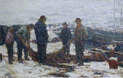 Pescatori, c.1900 da Fredrik Kolstoe