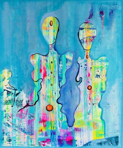 Figure astratte dai colori vivaci da Fredrik Olsen