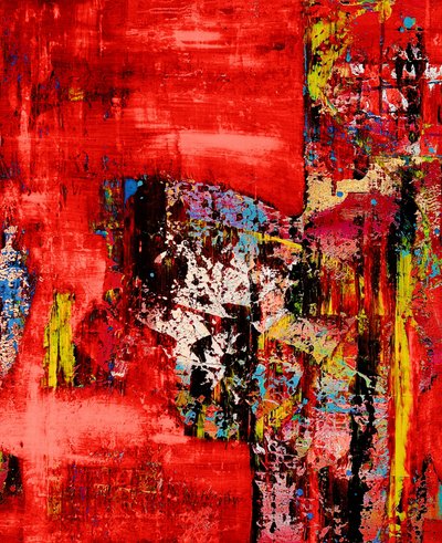 Rosso vivace - Astratto da Fredrik Olsen