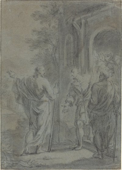 Figure (Cristo che Chiama uno degli Apostoli?) da French 17th Century