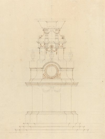 Progetto per un catafalco da French 18th Century