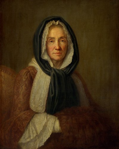Vecchia donna con manicotto da French 18th Century