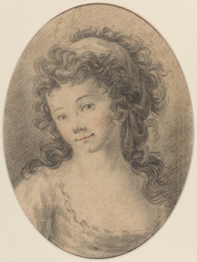 Ritratto di una ragazza da French 18th Century