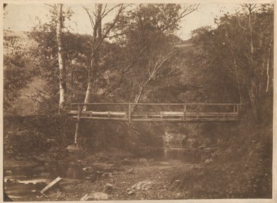 Paesaggio con Alberi e Ponte da French 19th Century