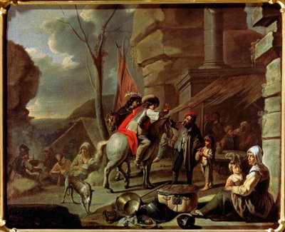 Cavalieri in una taverna, seconda metà del XVII secolo da French Master