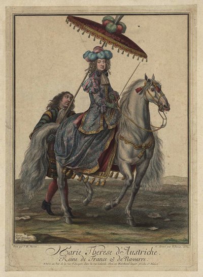 Maria Teresa di Spagna 1638-1683, regina consorte di Francia e Navarra, 1682 da French Master
