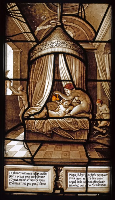 La storia di Psiche, vetrata, 1441-1444 da French Master