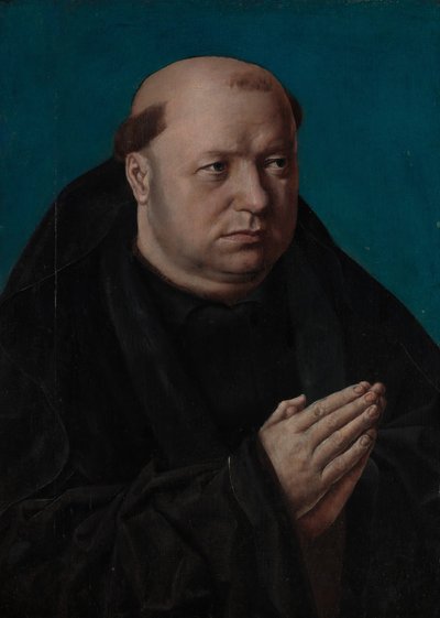 Ritratto di un monaco in preghiera da French Painter