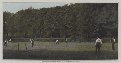 Una partita di tennis al Lycée Michelet, Vanves, Parigi da French Photographer