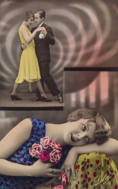 Una giovane donna sogna di ballare con un uomo da French Photographer