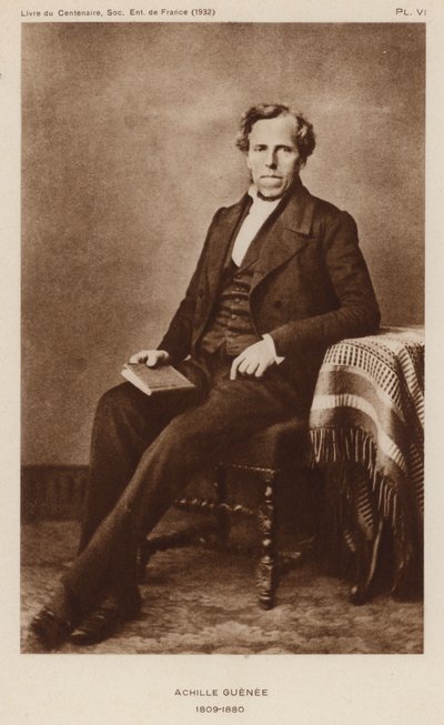 Achille Guenee, entomologo francese (foto in bianco e nero) da French Photographer