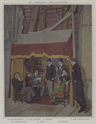 Attori dietro le quinte alla Comédie-Française da French Photographer