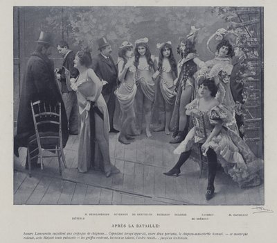 Attrici al Théâtre des Variétés, Parigi, dopo una rappresentazione da French Photographer