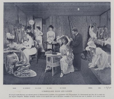 Attrici nei camerini del Theatre des Varietes, Parigi da French Photographer