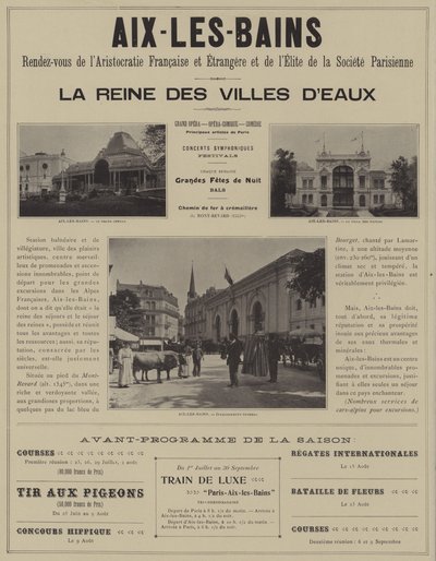 Aix-les-Bains, ritrovo dell