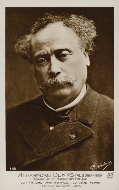 Alexandre Dumas, il Giovane (1824-1895), romanziere e drammaturgo francese da French Photographer