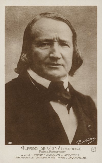 Alfred de Vigny da French Photographer