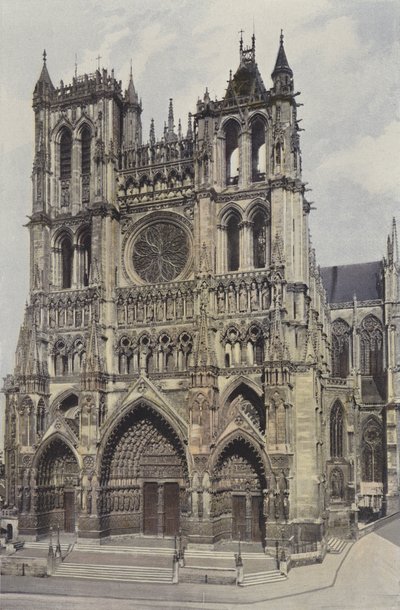 Amiens, Facciata della cattedrale da French Photographer