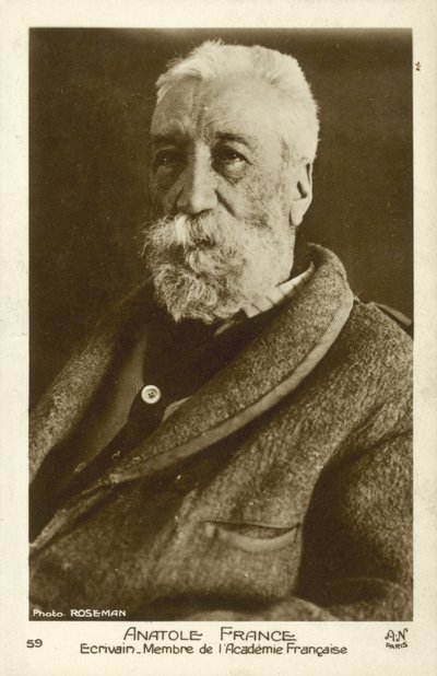Anatole France, poeta, giornalista e romanziere francese da French Photographer