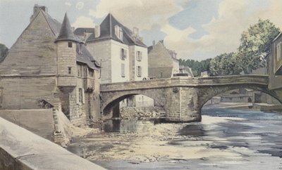 Aubusson, Ponte della Terrade, sulla Creuse, vista a valle da French Photographer