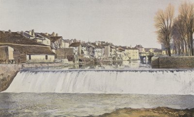 Aurillac, vecchie case sul bordo della Jordanne da French Photographer