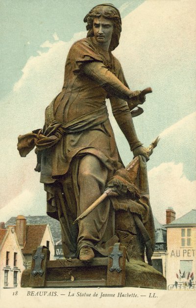 Beauvais, statua di Jeanne Hachette (foto a colori) da French Photographer