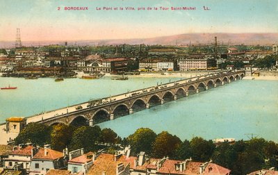 Bordeaux, il ponte, la città da French Photographer