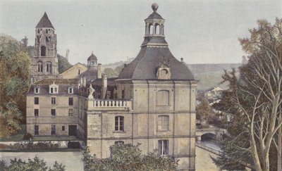Brantôme, Insieme del Monastero, Lato O (Municipio e Scuola) da French Photographer