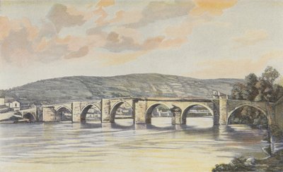 Cahors, Insieme del Ponte Nuovo (XIV secolo), Vista presa a monte sulla riva destra da French Photographer