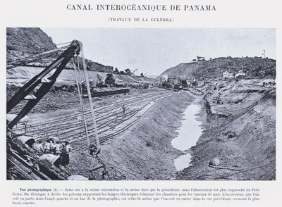 Canale Interoceanico di Panama, Lavori di La Culebra da French Photographer
