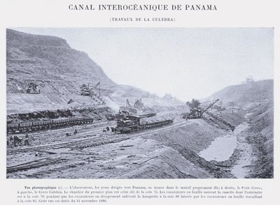 Canale Interoceanico di Panama, Lavori di La Culebra da French Photographer