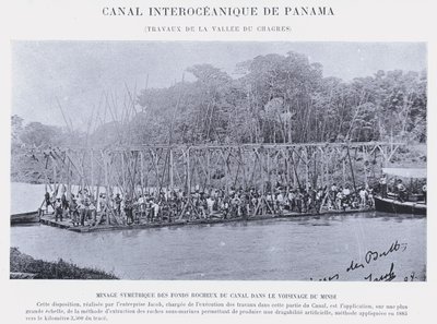 Canale Interoceanico di Panama, Lavori della Valle del Chagres da French Photographer