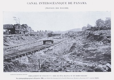 Canale Interoceanico di Panama, Lavori delle Chiuse da French Photographer