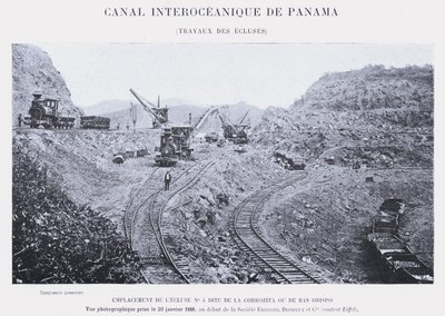 Canale Interoceanico di Panama, Lavori delle Chiuse da French Photographer