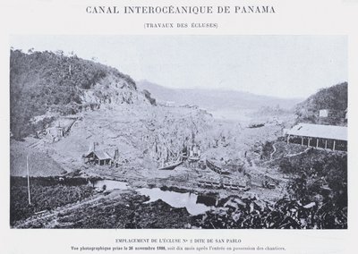 Canale Interoceanico di Panama, Lavori delle Chiuse da French Photographer