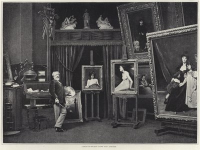 Carolus-Duran nel suo atelier da French Photographer