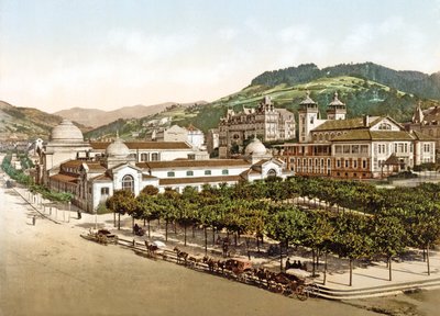 Casinò e bagni, La Bourboule, Francia, pub. 1890-1900 da French Photographer