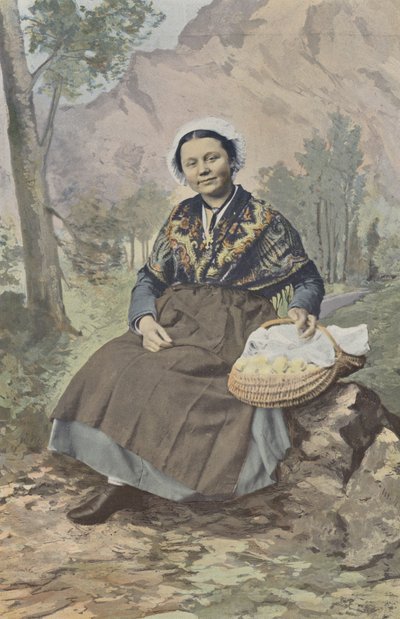 Chambéry, contadina dei dintorni da French Photographer