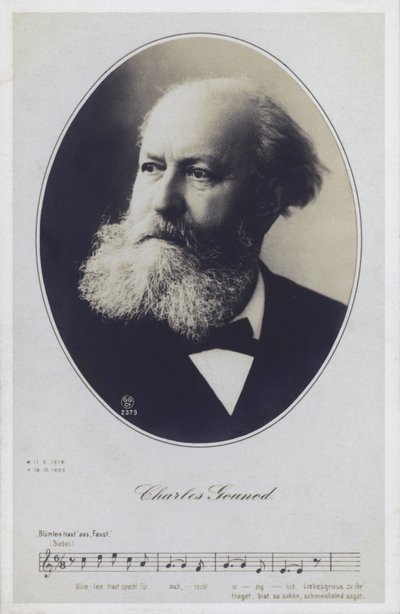 Charles Gounod, pianista e compositore francese (foto b/n) da French Photographer