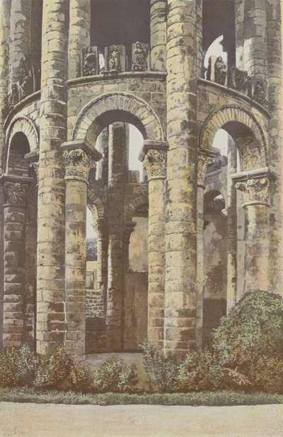 Charroux, Antica Abbazia, Torre, parte inferiore da French Photographer
