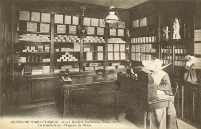 Negozio di cioccolato, 92 Rue Denfert-Rochereau, Parigi da French Photographer