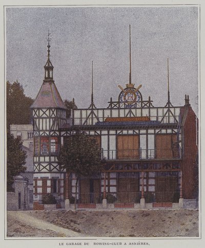 Clubhouse della Società delle Regate Parigine, Asnières, Parigi, Francia da French Photographer