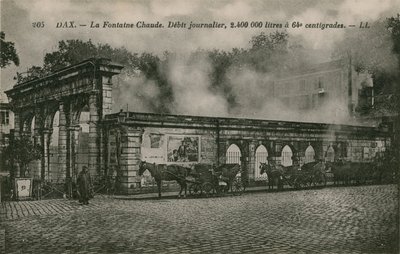 Dax - sorgente di acqua calda (flusso giornaliero: 2400000 litri a 64 gradi) da French Photographer